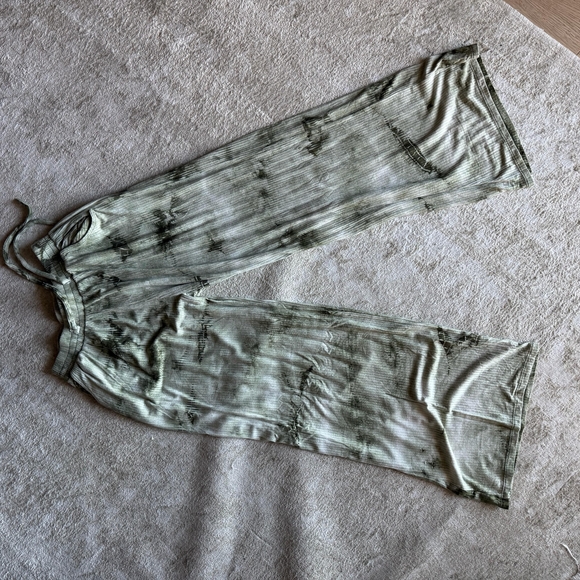Pants - Tie-Dye Lounge Pants Army Green